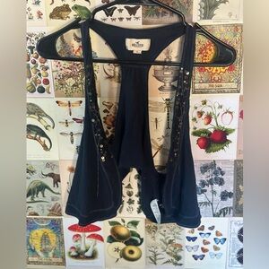 Small Hollister Shrug/vest navy blue. Good condition